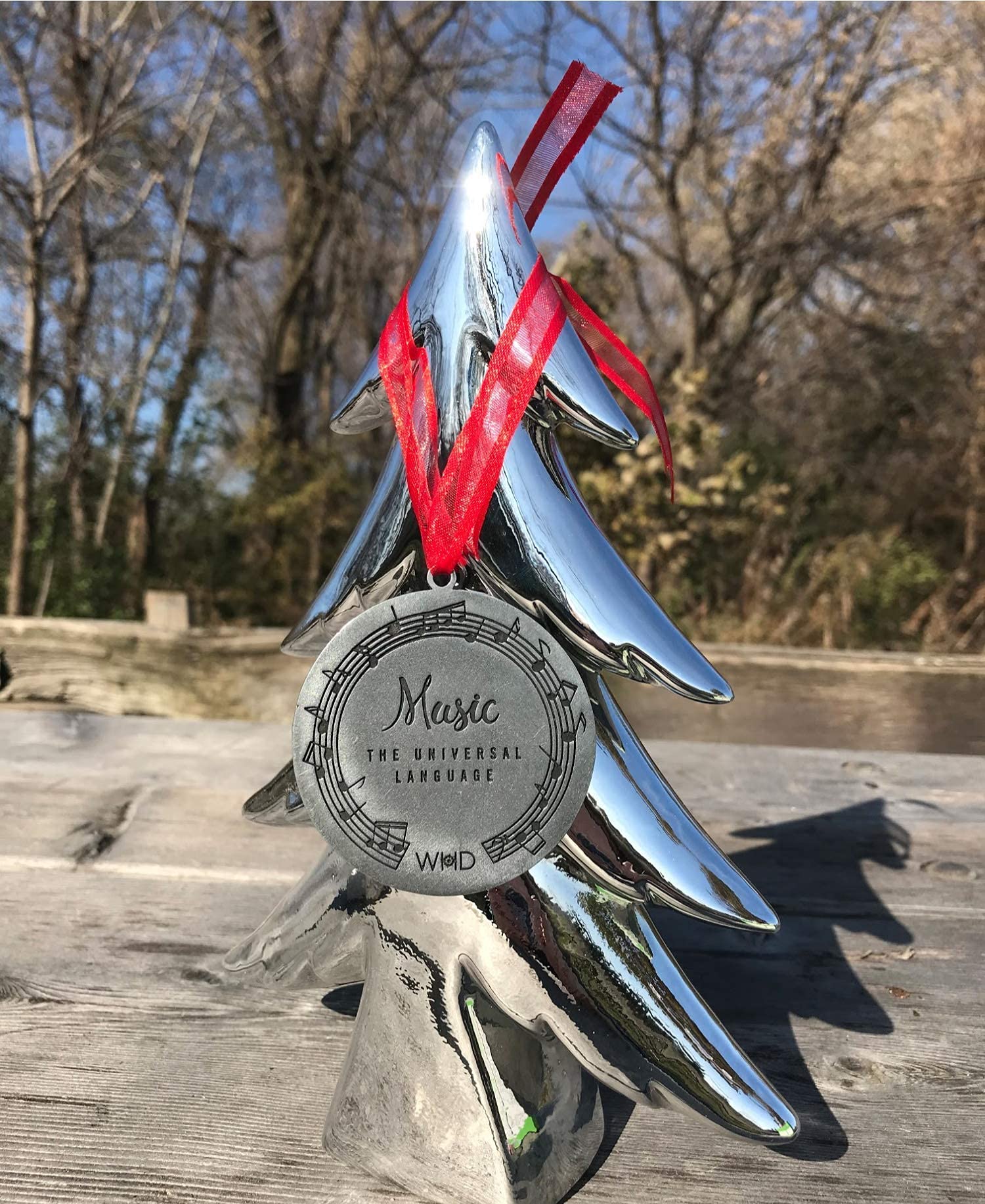 Music lover present ornament packaging