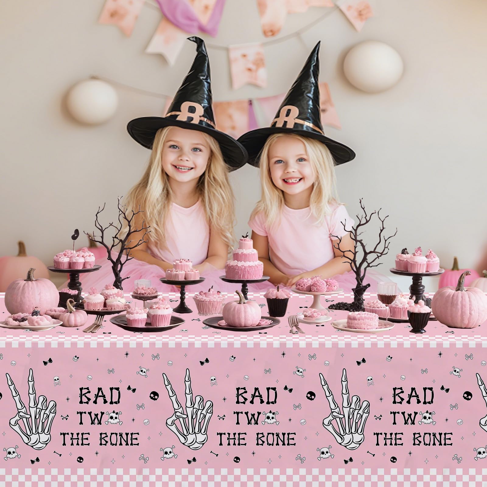 Music themed tablecloth for 2nd birthday party