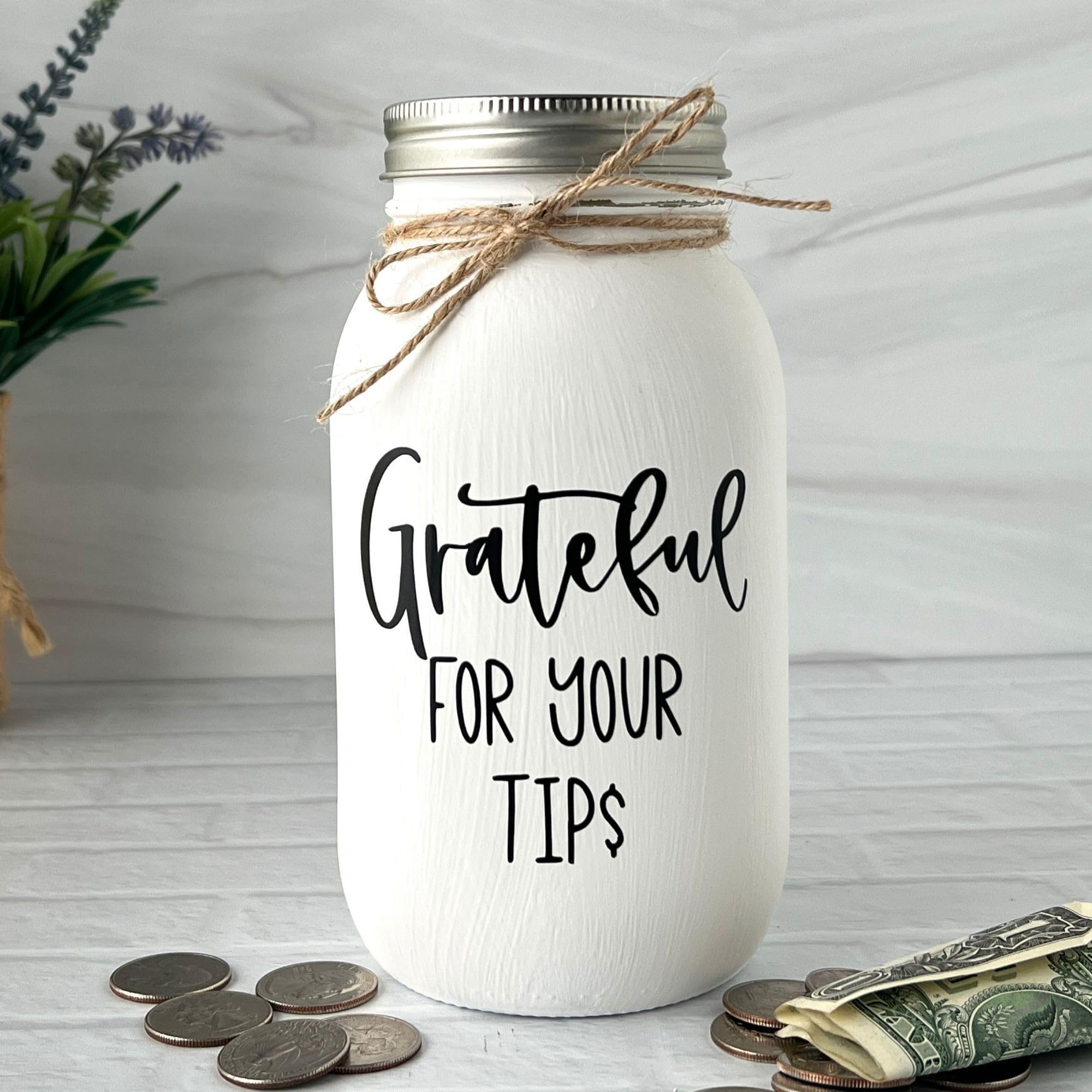 Small business tip jar suitable for restaurants and bars