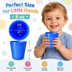 Premium polypropylene unbreakable cups for kids by Muulaii