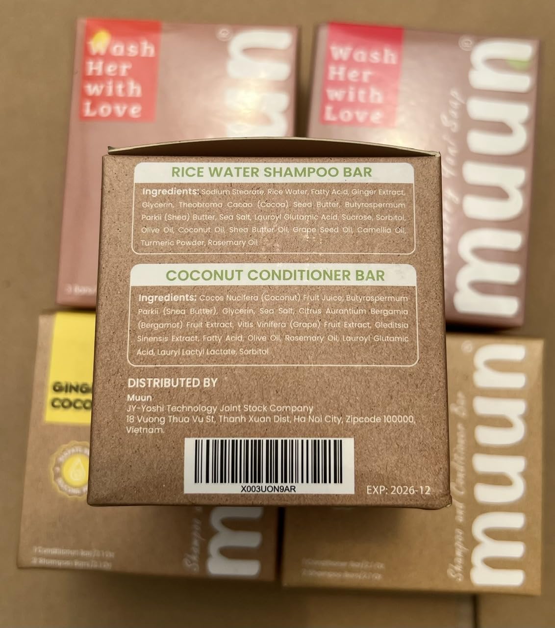 Sulfate free formula Muun shampoo bar image