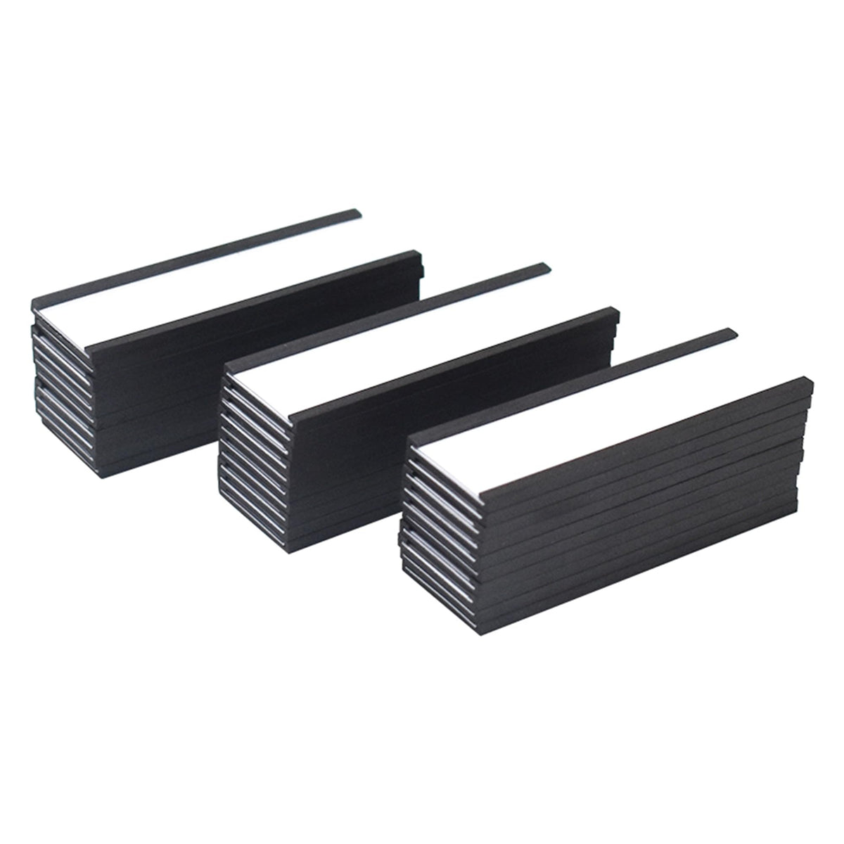 MVISUAL C Channel Magentic Label Holders 3x1 inch with paper inserts