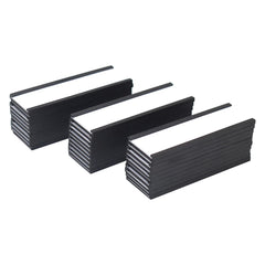 MVISUAL C Channel Magentic Label Holders 3x1 inch with paper inserts