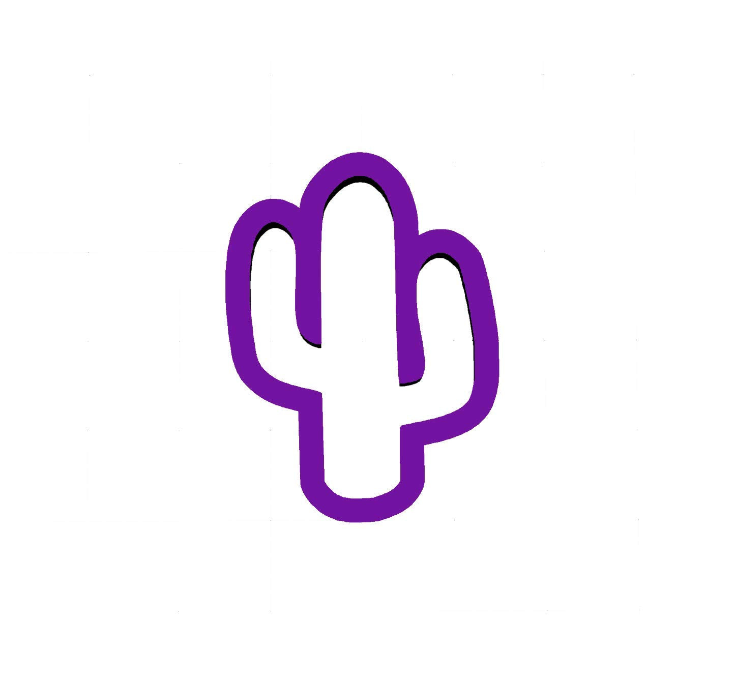 My Sweet Cuts Cactus Cookie Cutte 4h x 2.8w purple PLA cookie cutter
