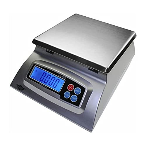KD-7000 scale with protective acrylic shield display and removable tray