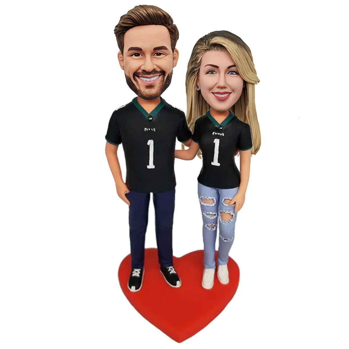 MYBOBBLE custom bobbleheads couple figures 22cm front view