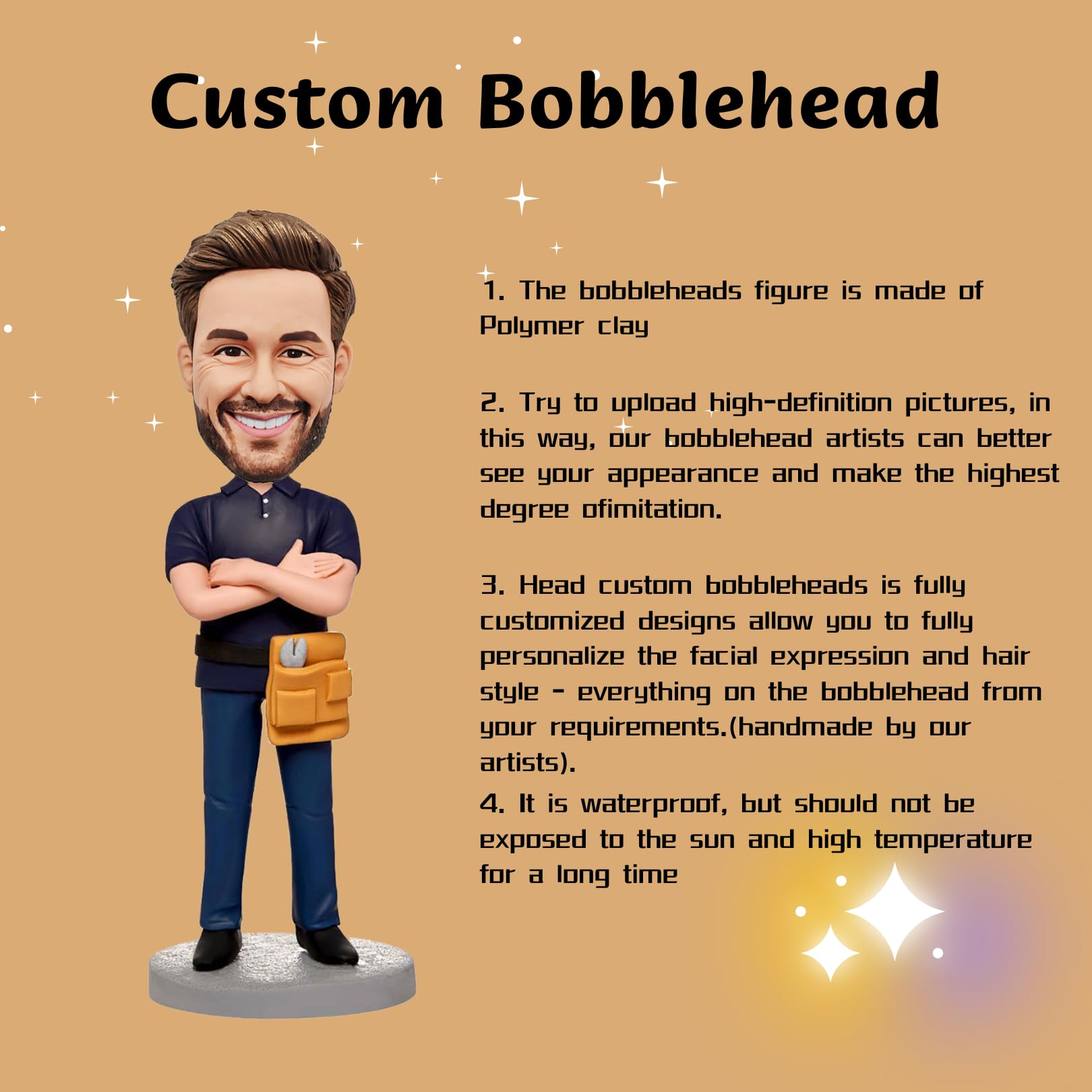 MYBOBBLE high detail bobblehead doctor pharmacist holding pill image 7
