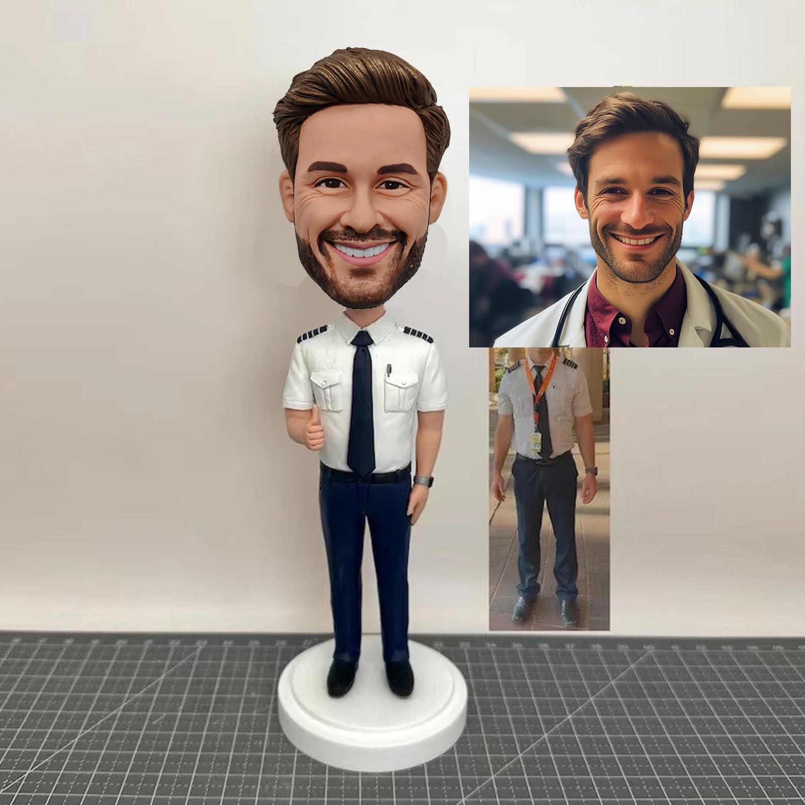 Fisherman bobblehead MYBOBBLE 6 inch model