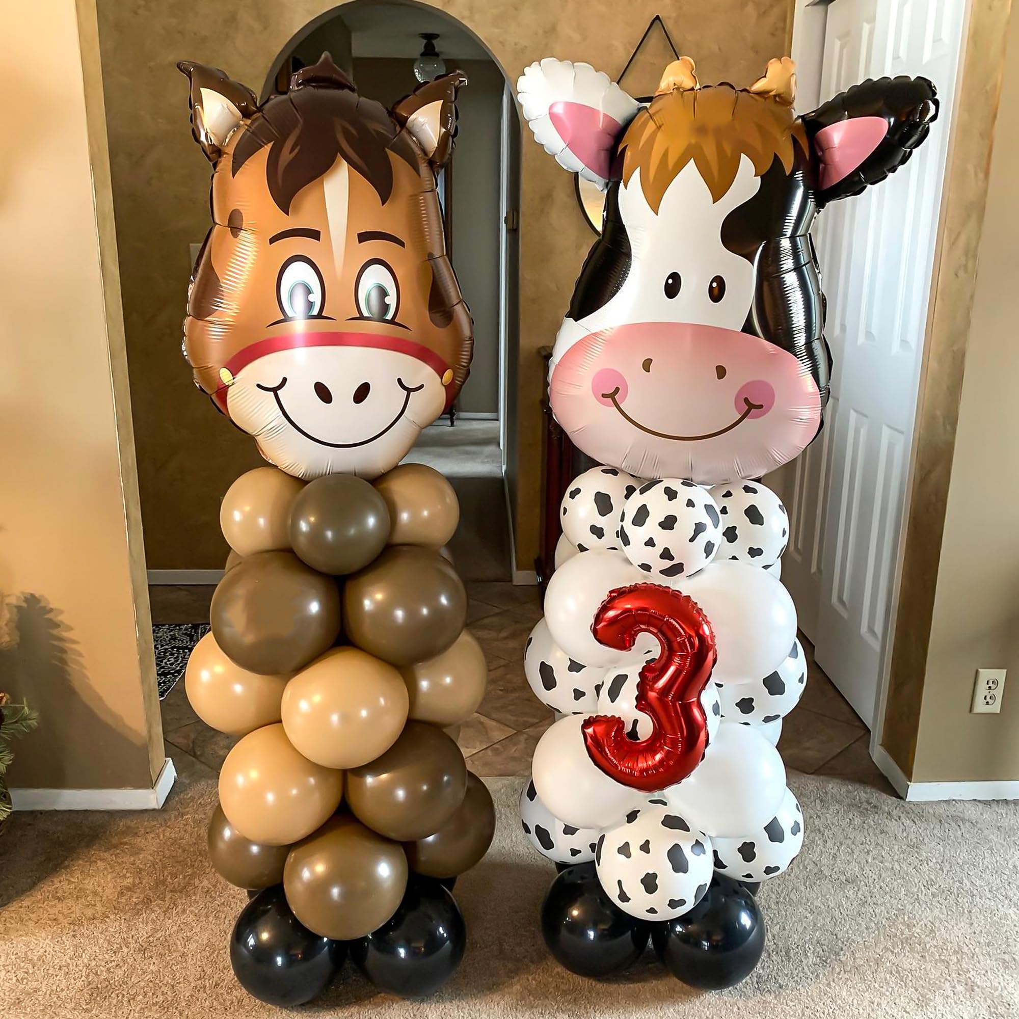 Balloons for birthday decorations farm animals