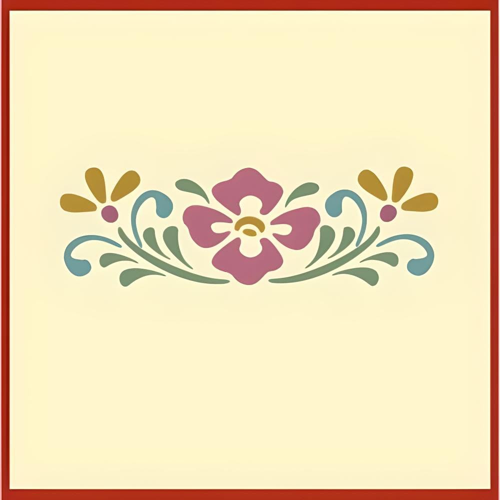 10 mil Mylar Rosemaling stencil set for crafts