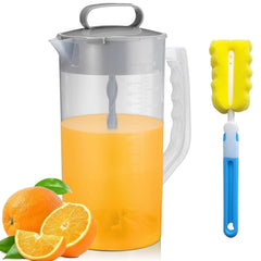 myleus mixing pitcher with lid wide mouth