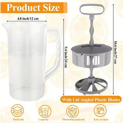 pitcher blades and adjustable plunger