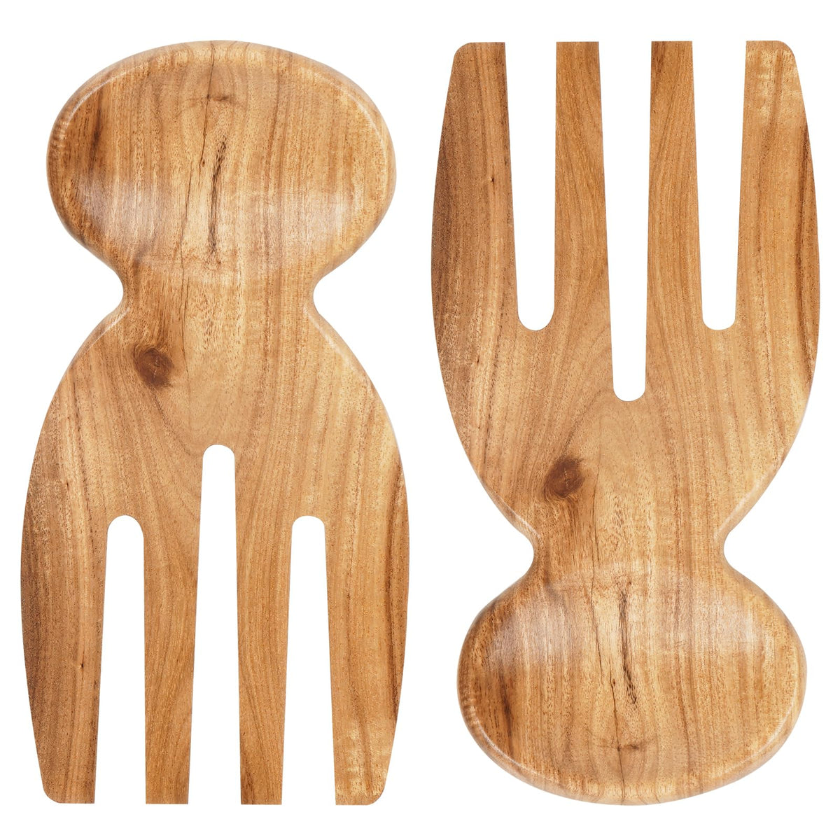 MYRAINBOW salad tongs 2pcs acacia wood