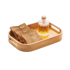MysRuida bamboo serving tray with handles