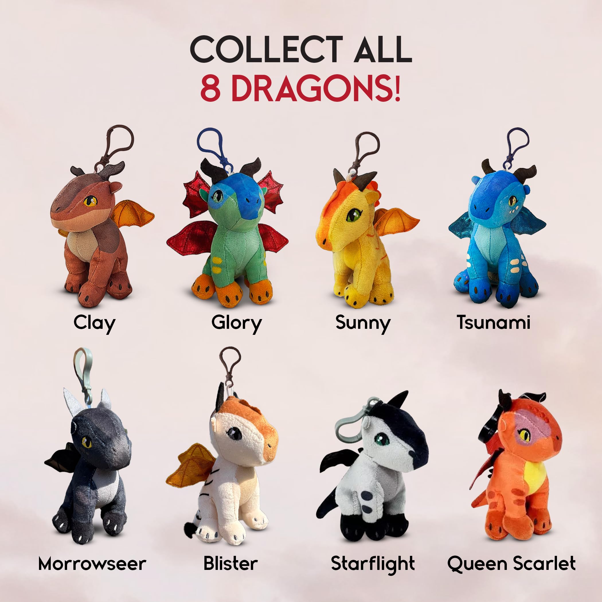 Glory and mystery dragon plush gift set Wings of Fire