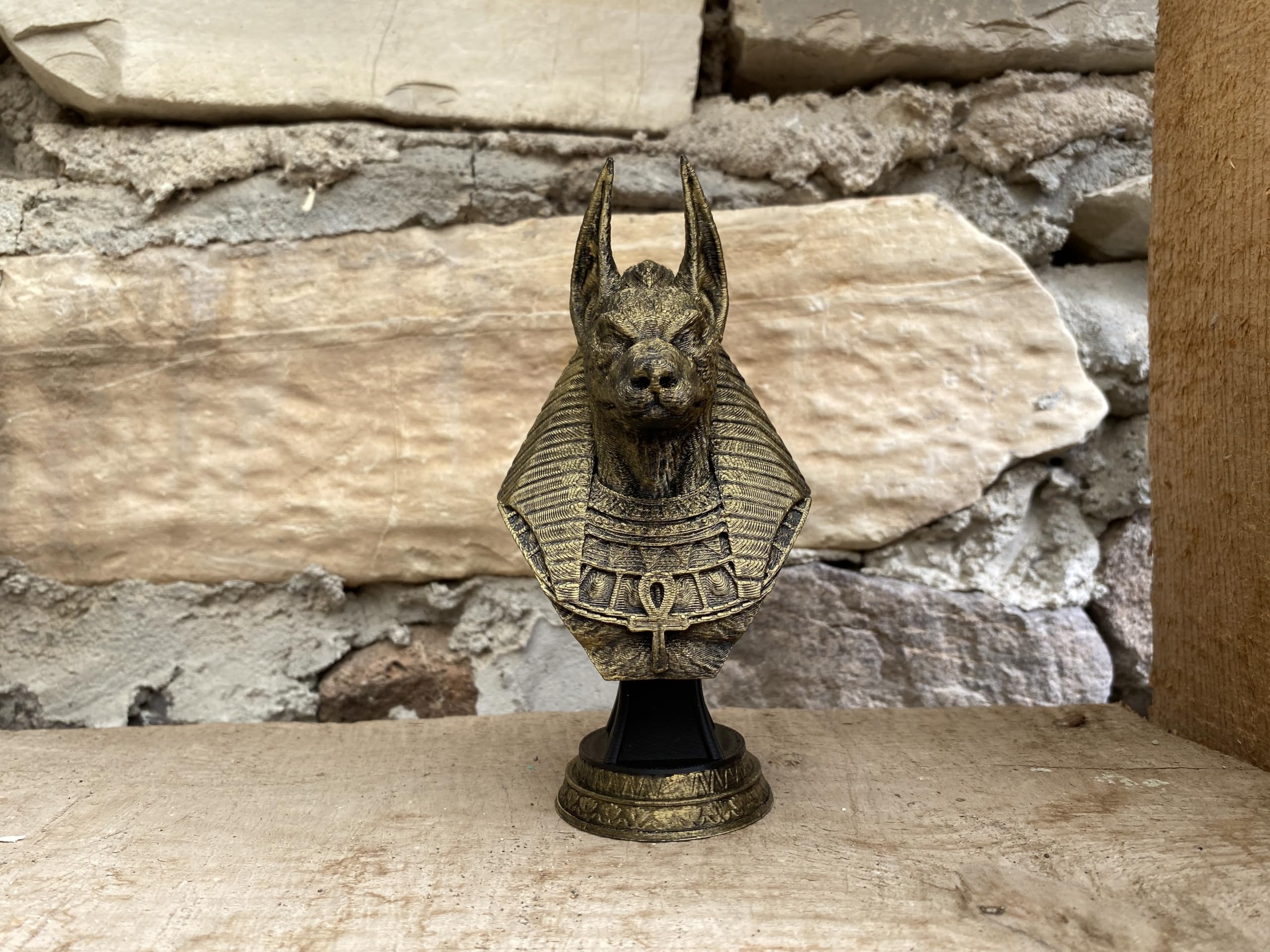 Durable PLA construction Anubis bust