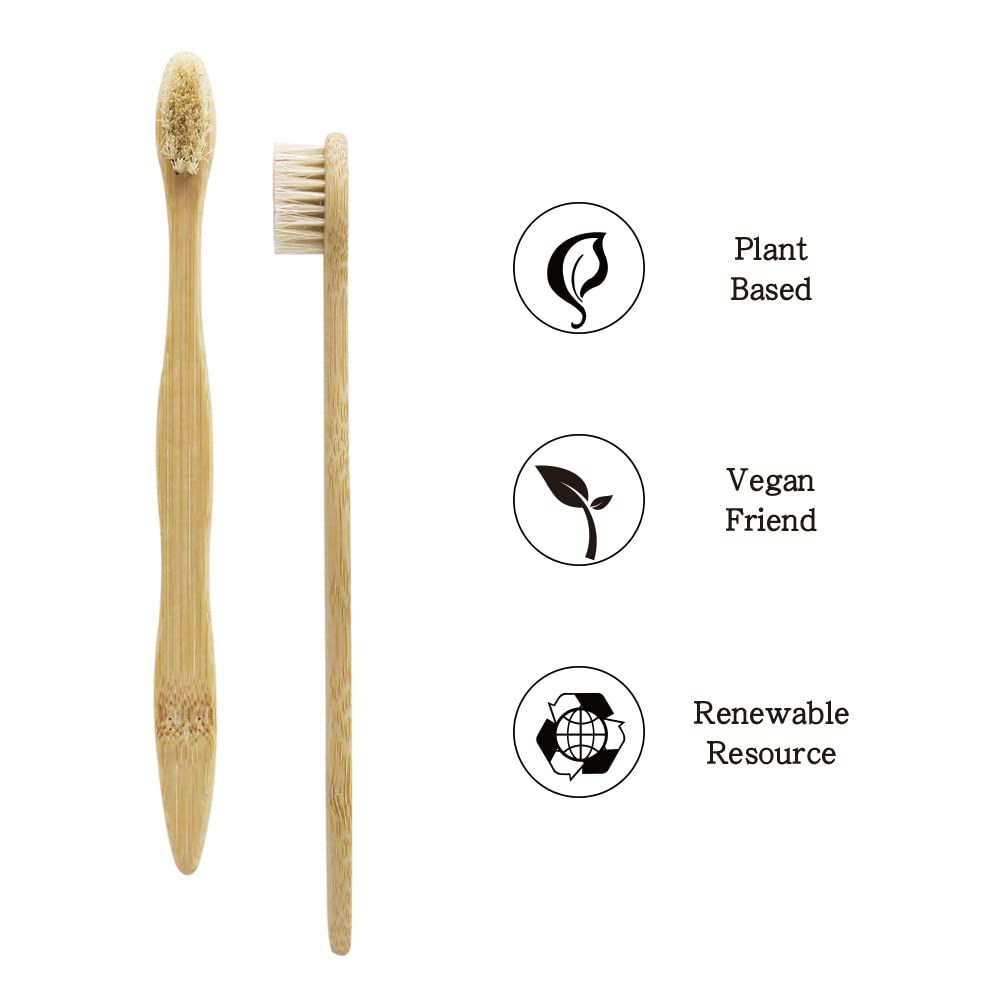 Biodegradable bamboo handle and boar bristles