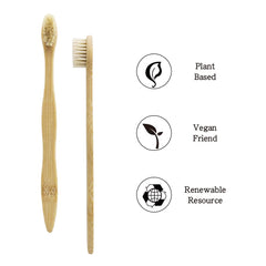 Biodegradable bamboo handle and boar bristles