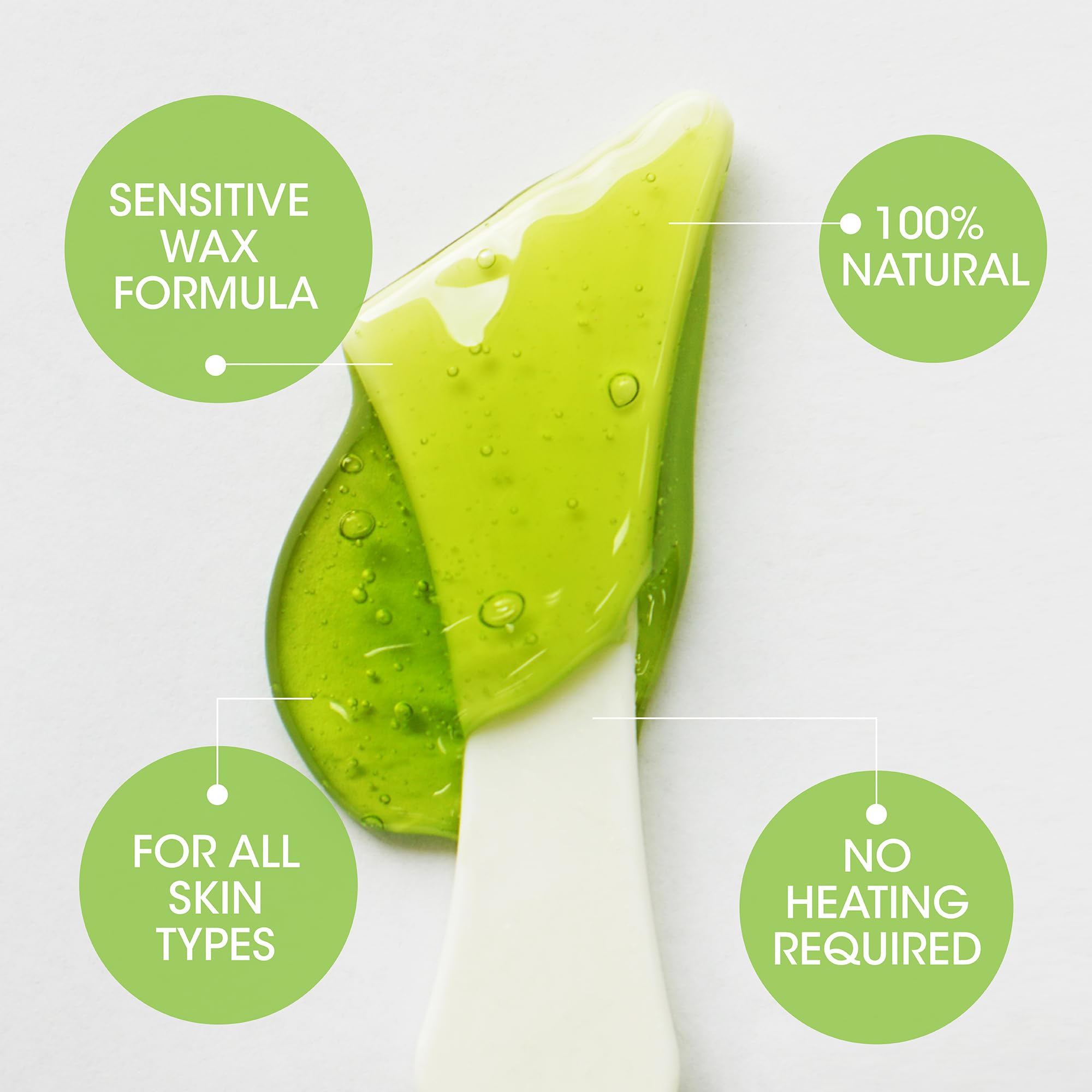 Close up of Nad's no-heat formula gel wax