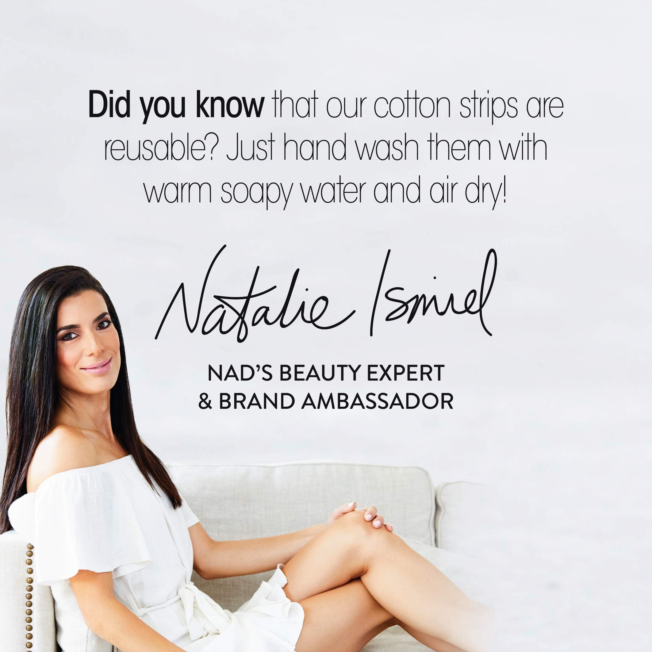 Components of Nad's Original Natural Hair Removal Gel Wax Kit