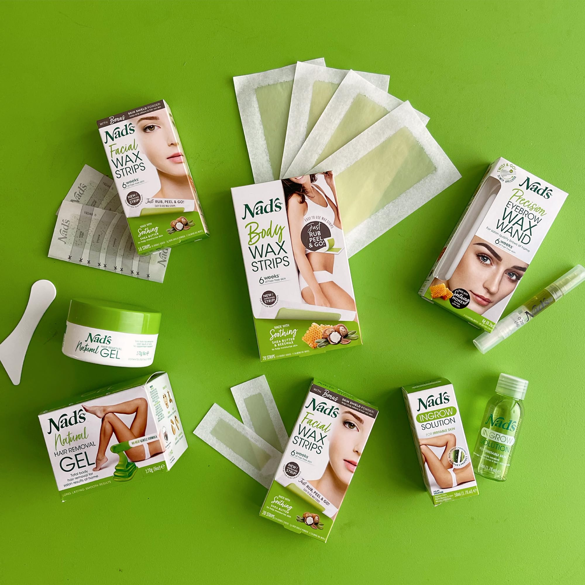 Cleansing wipes included with Nad's kit