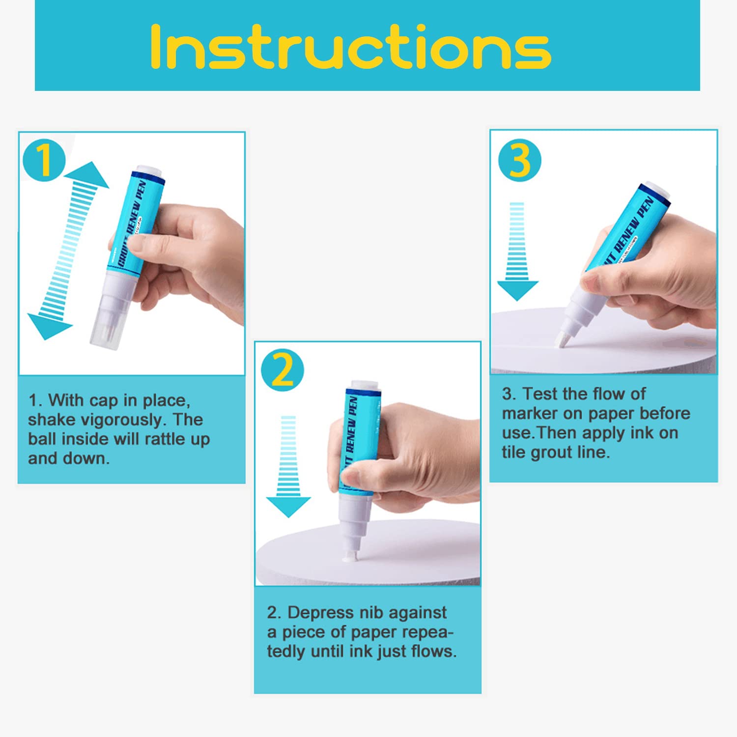 Foldable brush cleaner included in kit