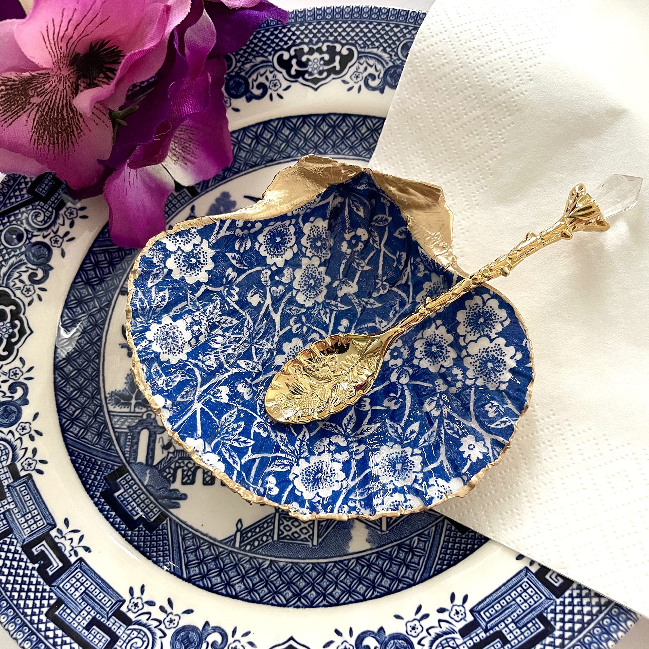 One-of-a-kind shell with natural markings