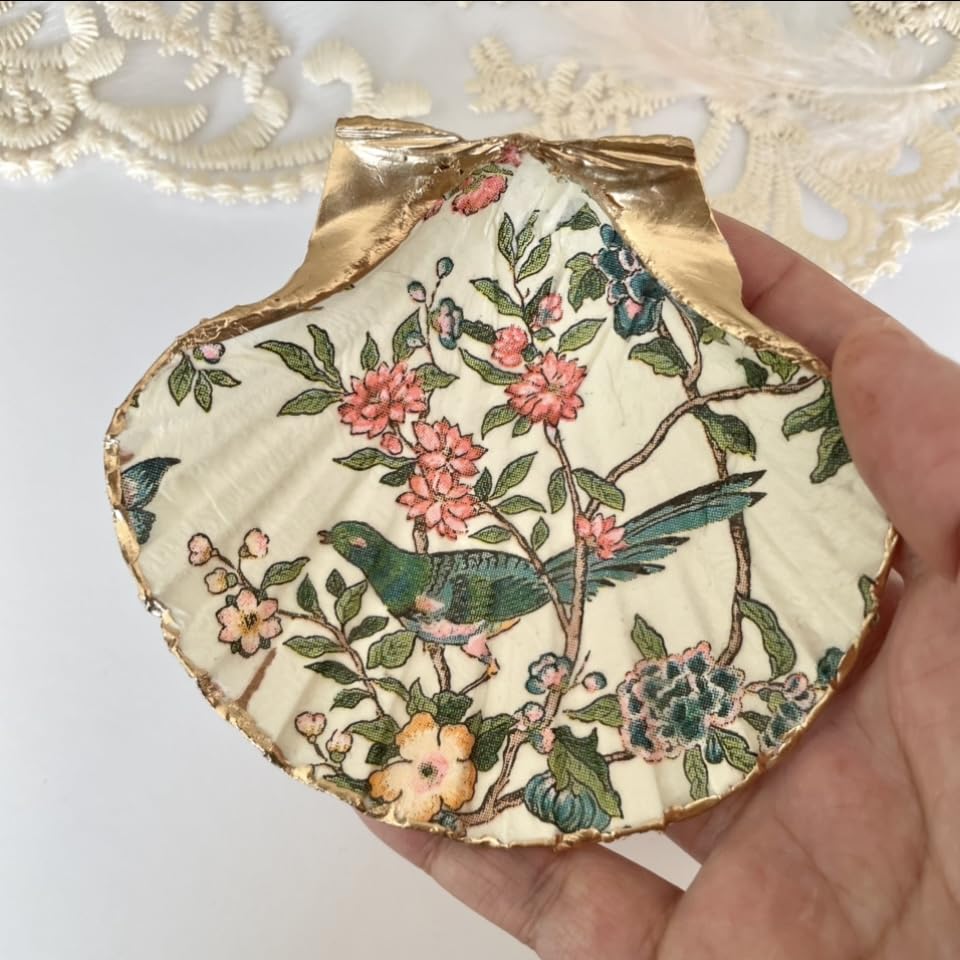 nafiart studio one-of-a-kind shell dish unique markings