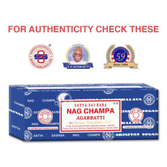 India made Satya Sai Baba Nag Champa Agarbatti 250gms incense