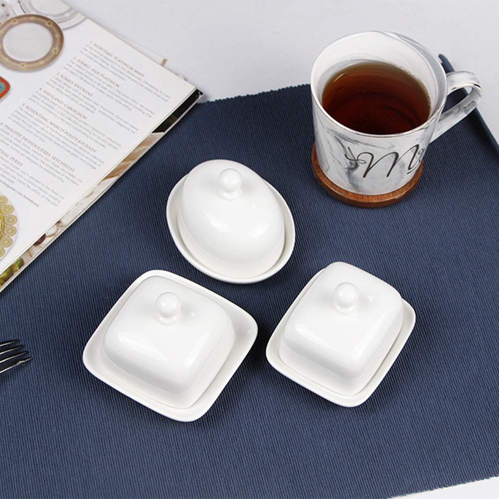 NAGU butter dish with lid for individual serving on table