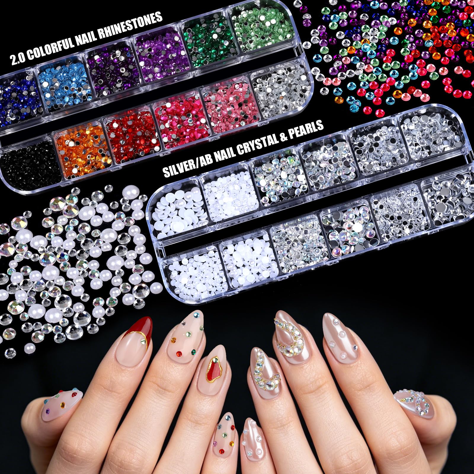 15 nail art brushes included