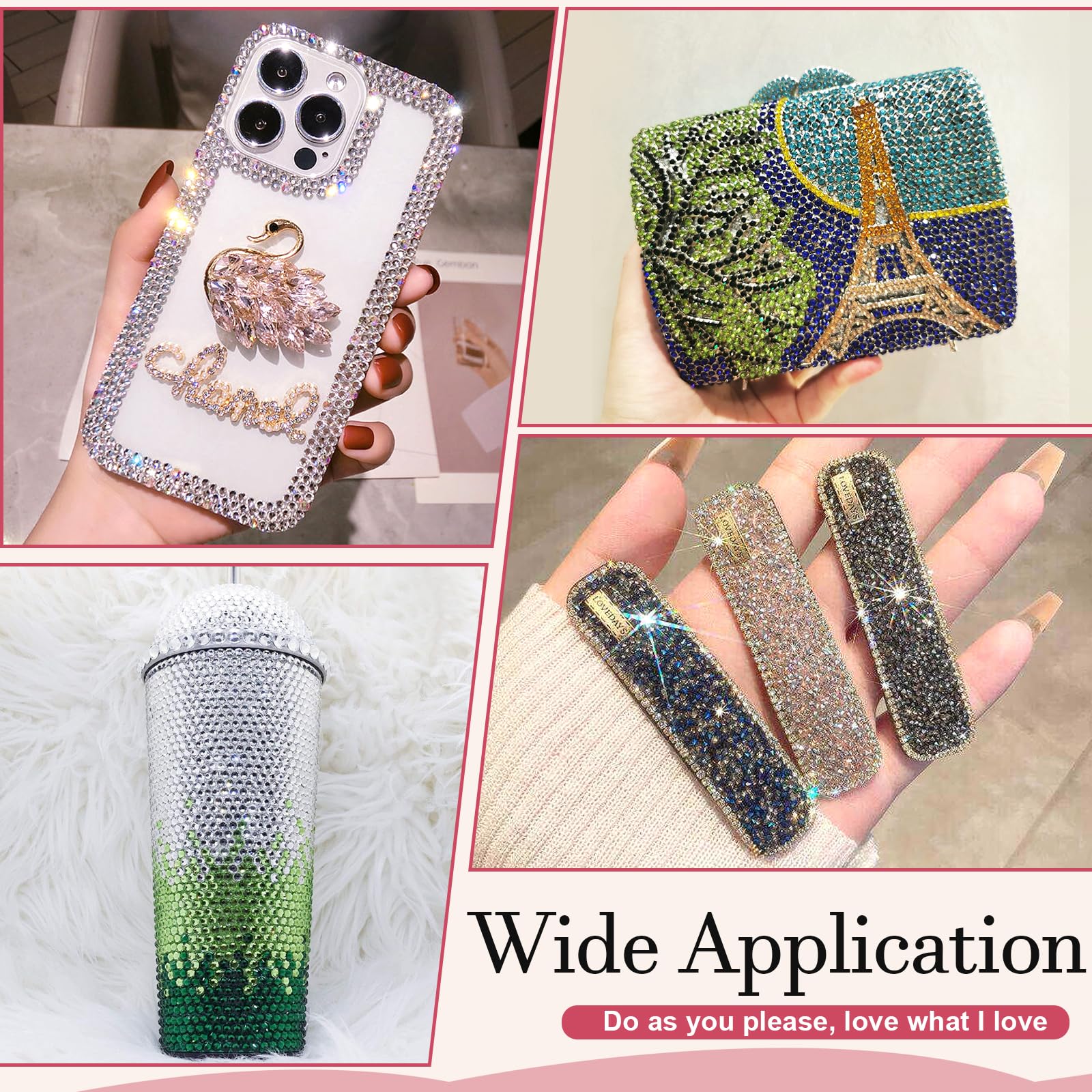 nail art rhinestones and craft supplies kit