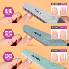 Nail buffer block 100-180 grit for natural nails
