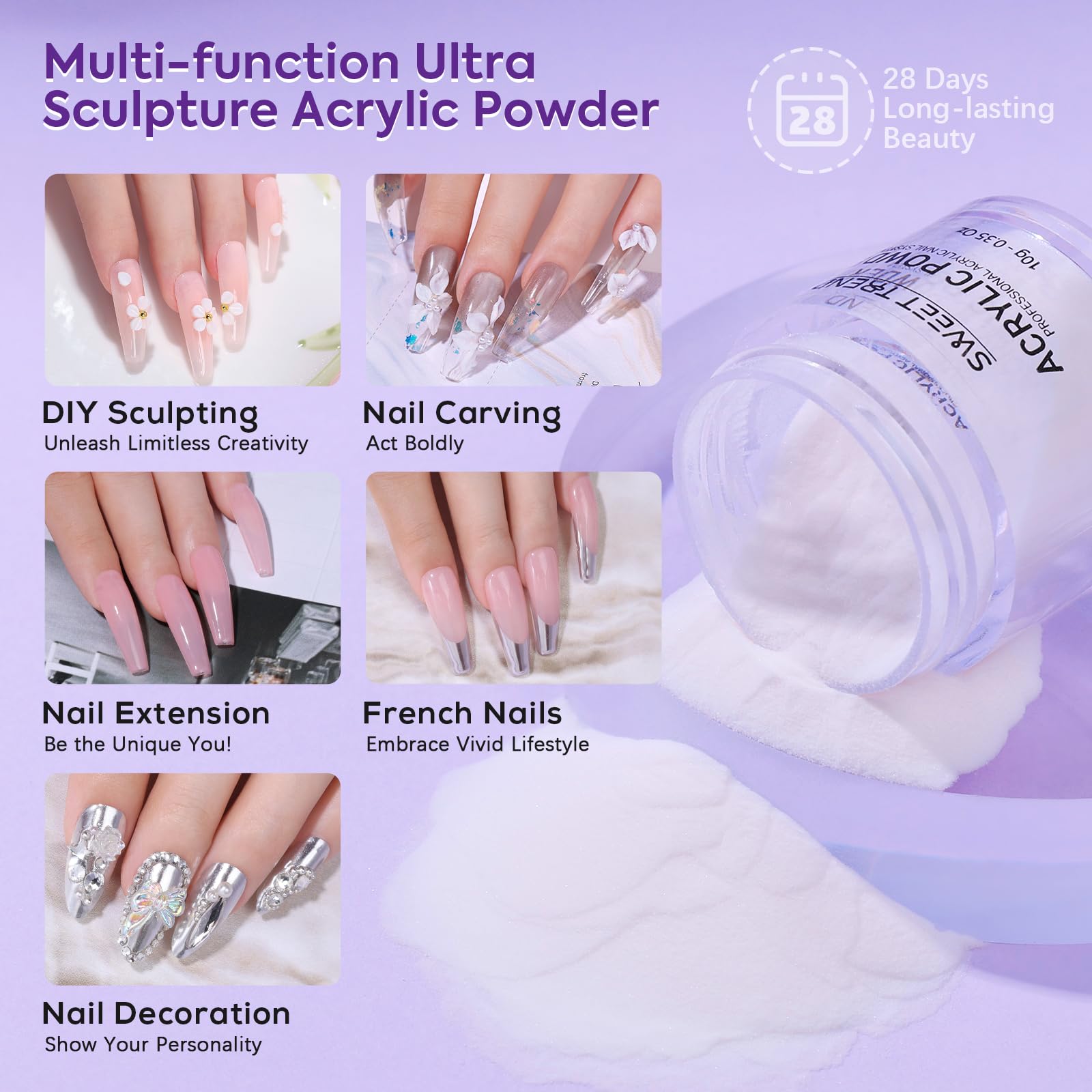 Nail file and nail forms included