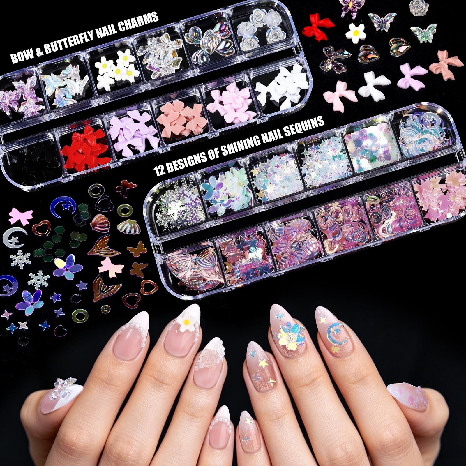 Gold nail art stickers 15 sheets