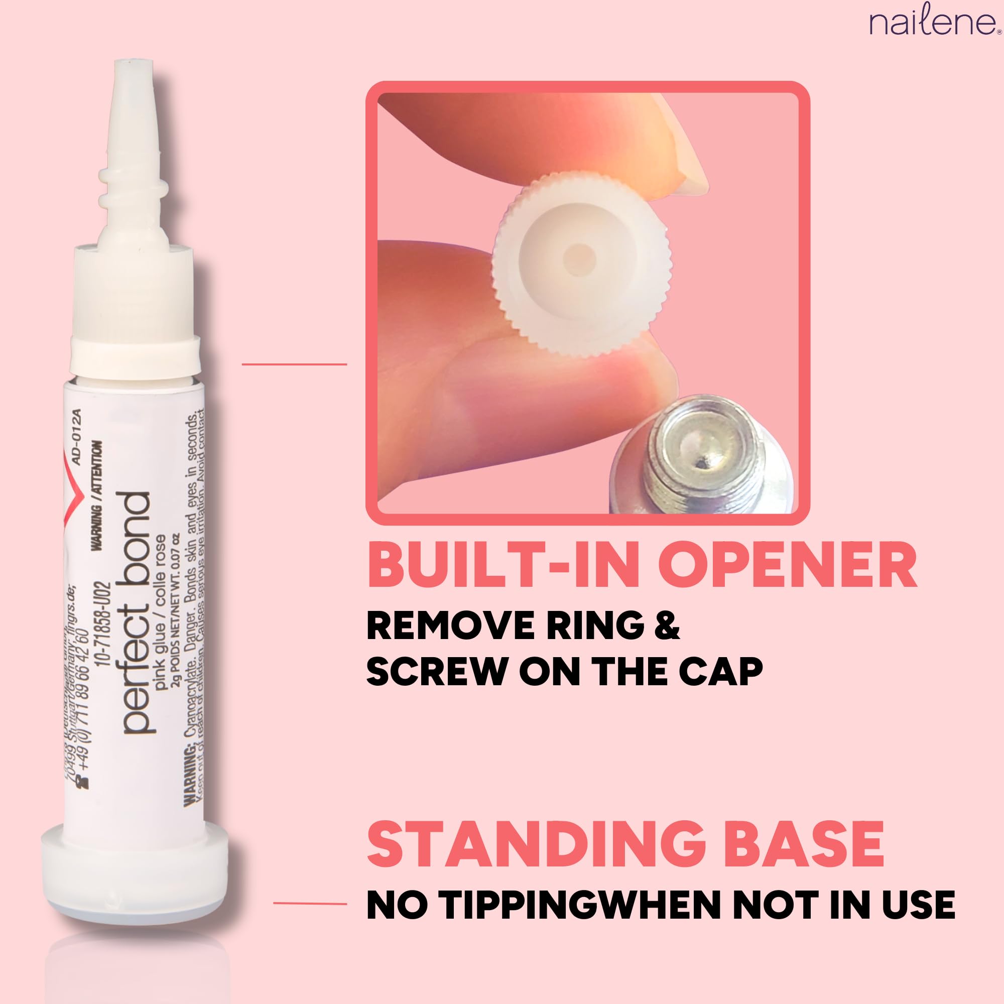 Nailene press on nails glue 2pack