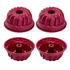 Nalchois 4inch silicone mini cake pan set of 4