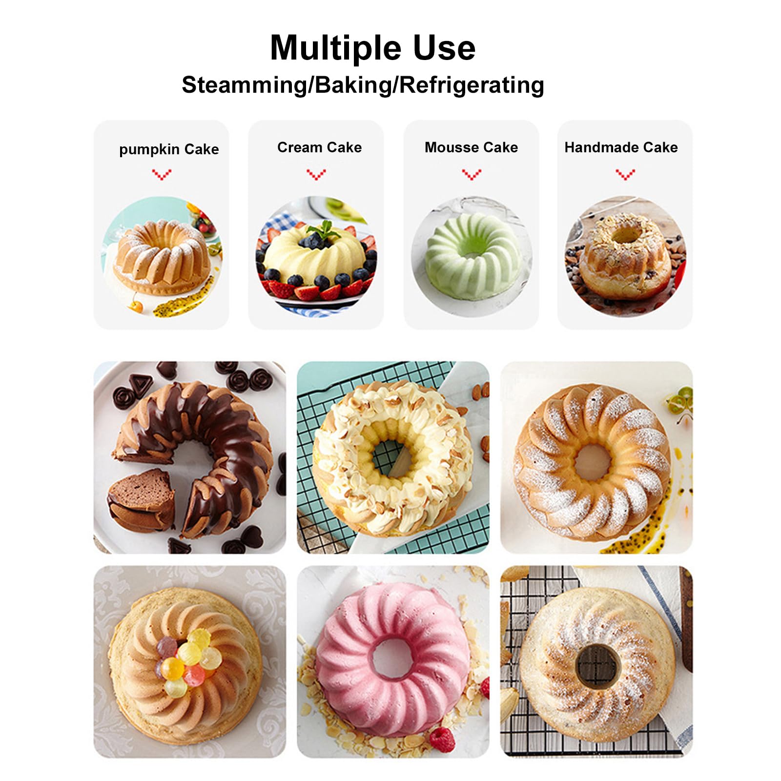 Dishwasher safe Nalchois silicone baking pans