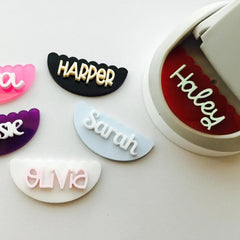 Custom name plate fitting Owala bottle 24oz
