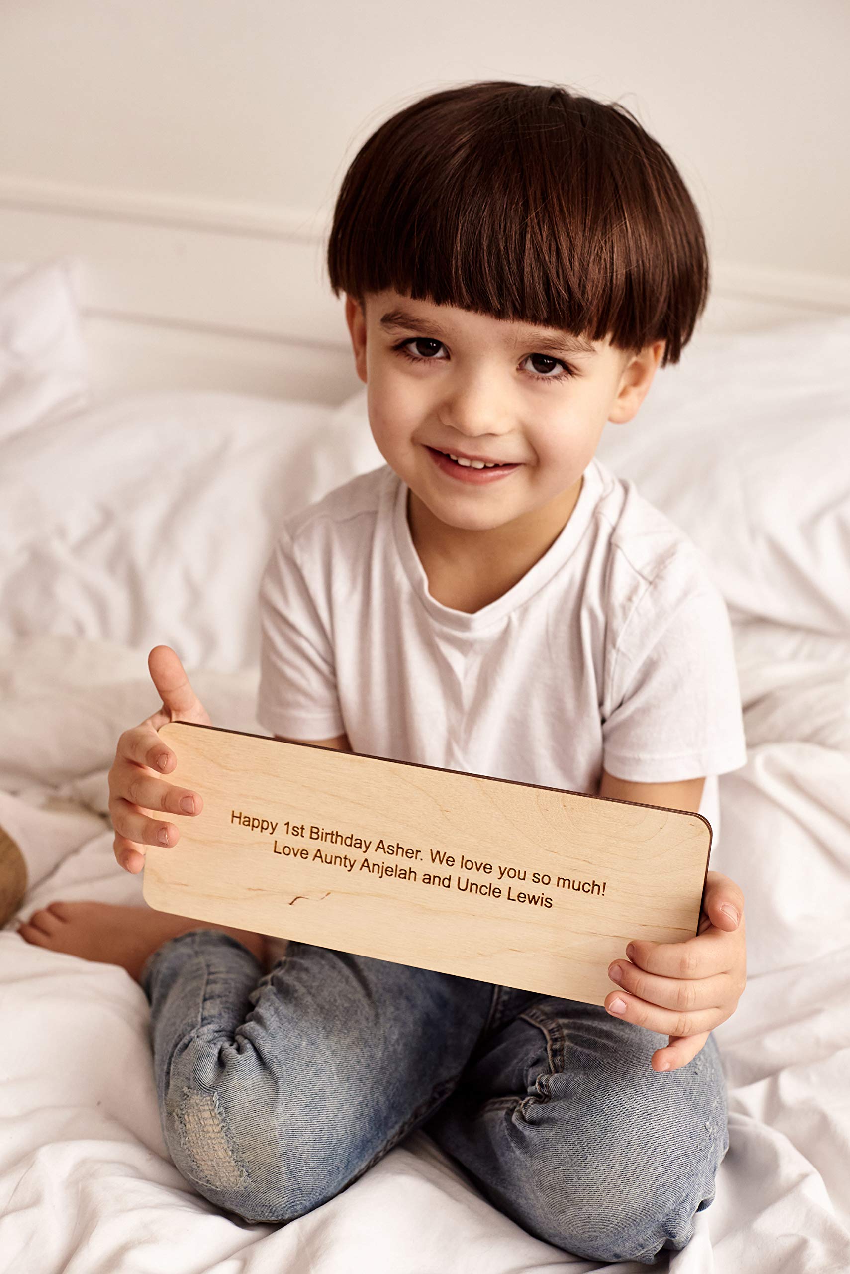 Personalized wood name puzzle for baby busy board
