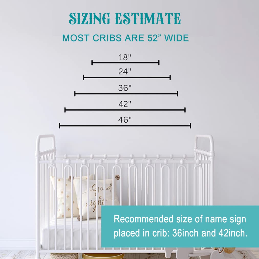 Name wall decor appropriate for both boys and girls rooms