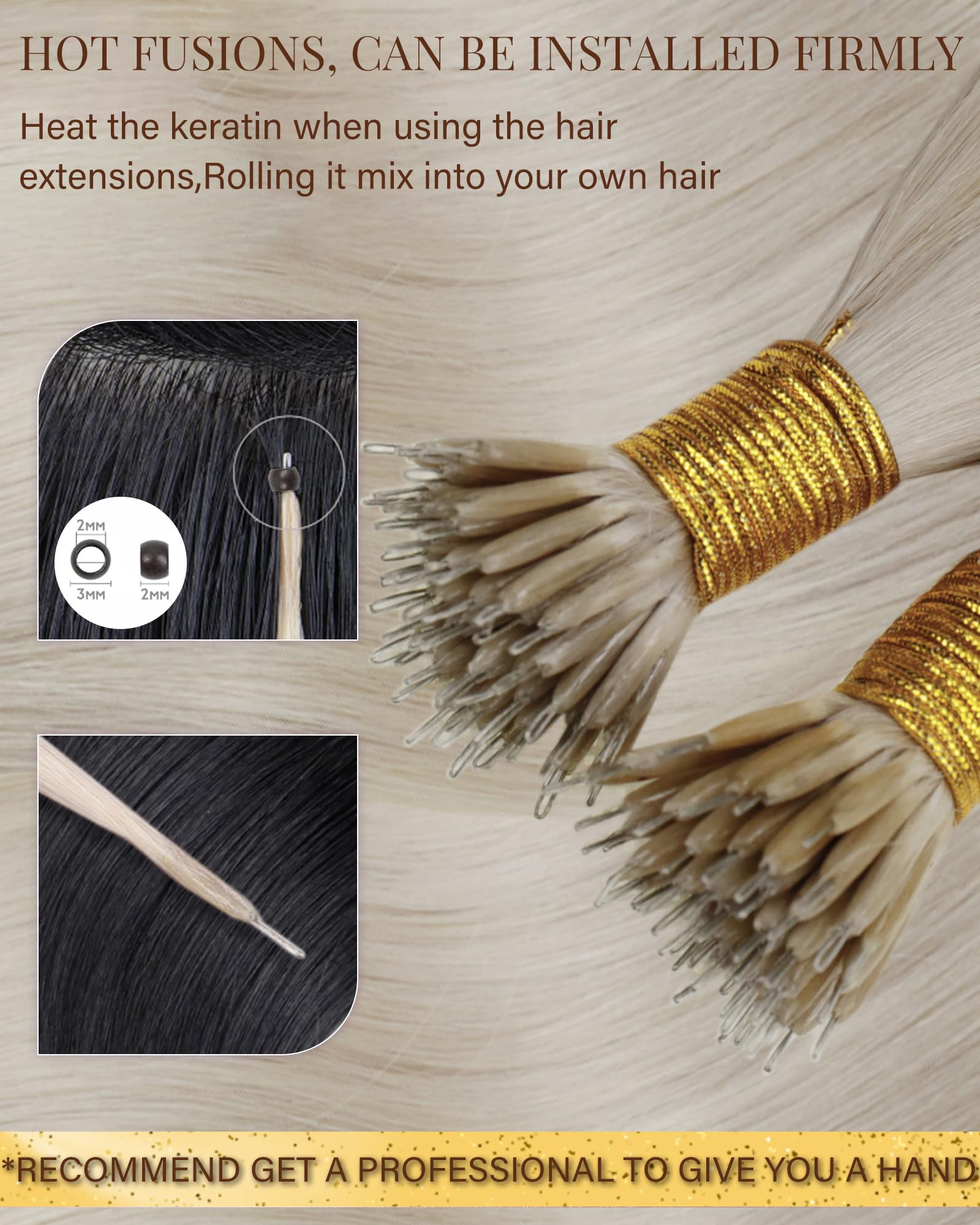 nano ring hair extensions 50g product image