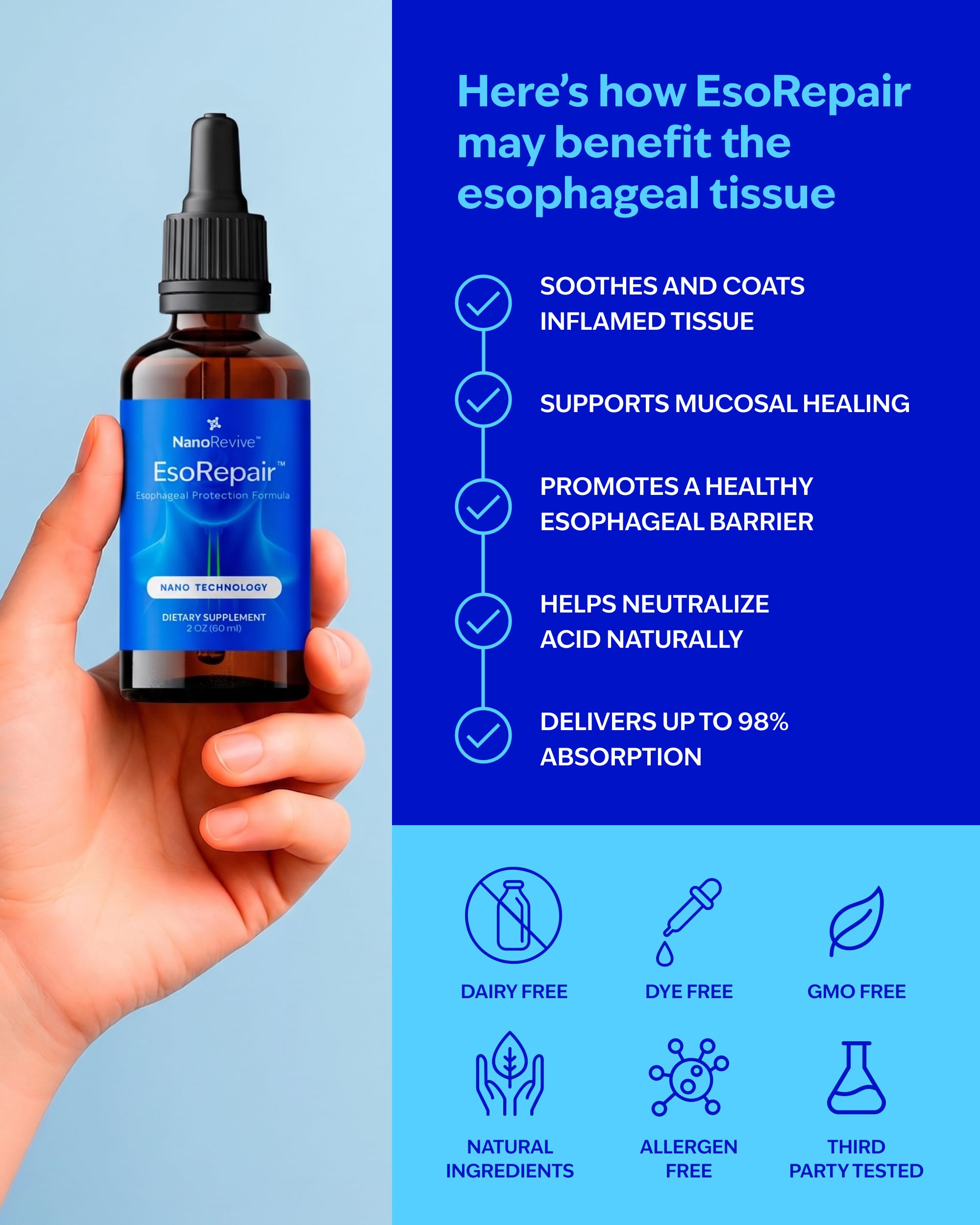 Ingredients include Slippery Elm Bark Zinc L-Carnosine Aloe Vera extract