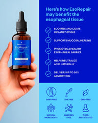 Ingredients include Slippery Elm Bark Zinc L-Carnosine Aloe Vera extract