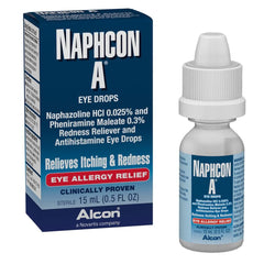Naphcon A eye allergy relief drops 15 mL bottle