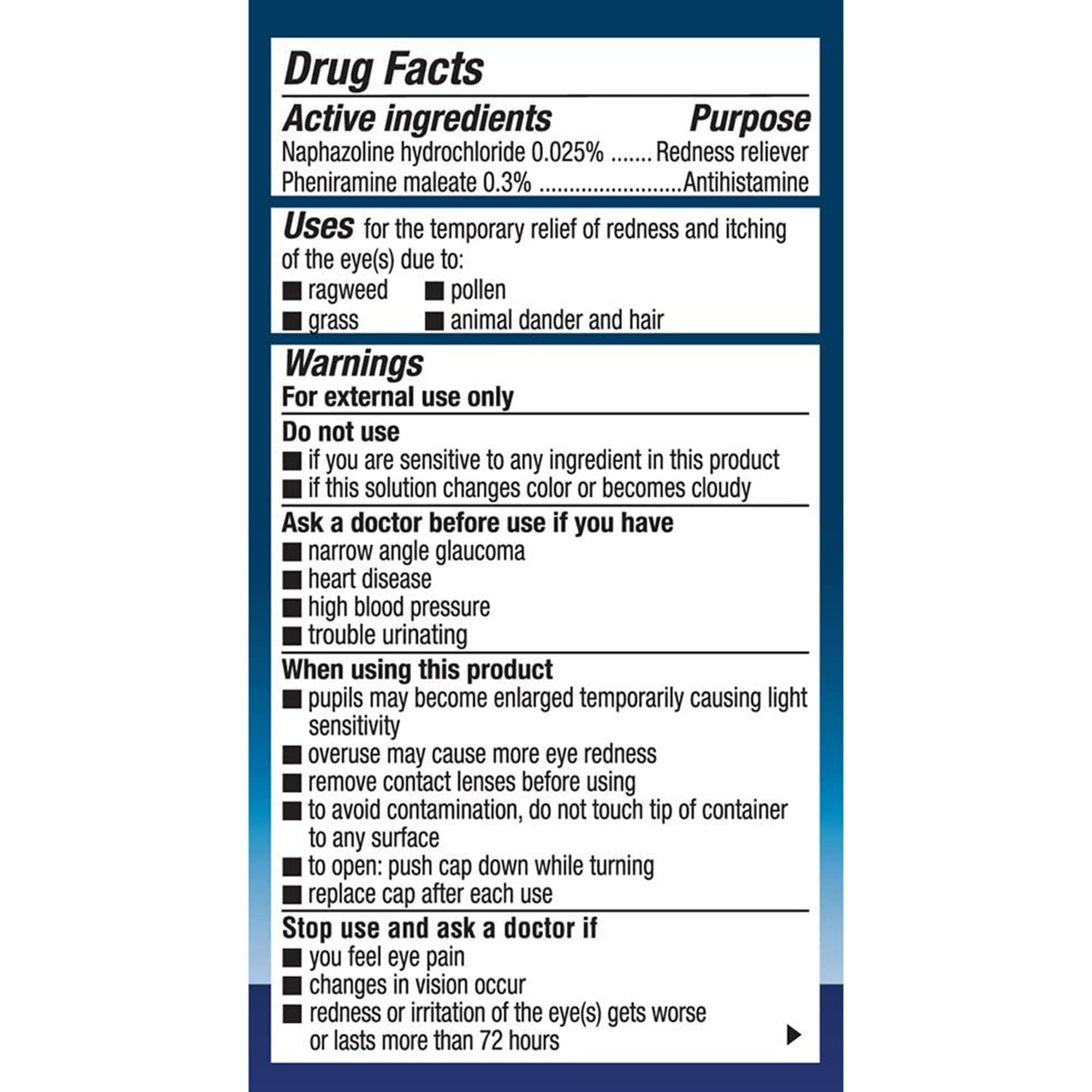 Naphcon A eye drops 15 mL compact bottle