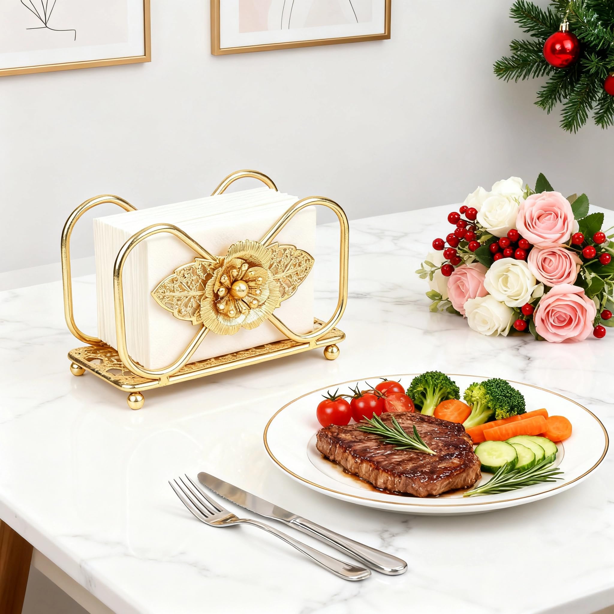 Napkin holder suitable for kitchens and dining rooms