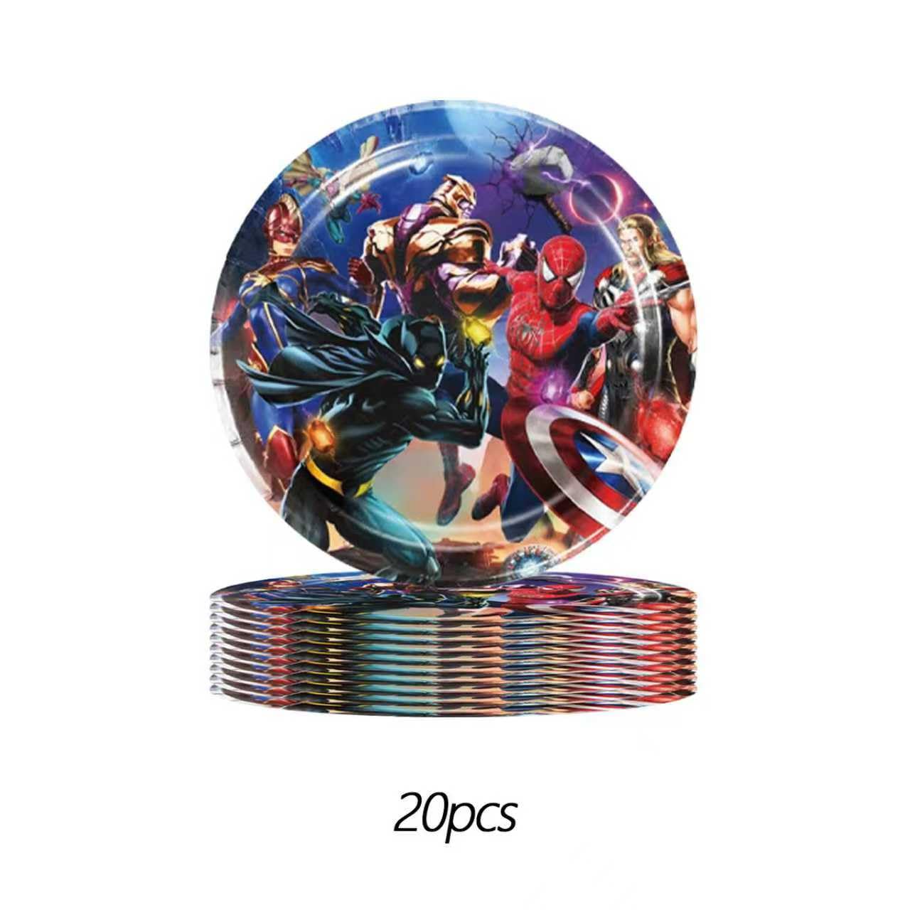 Napkins included in 111 piece Avengers set