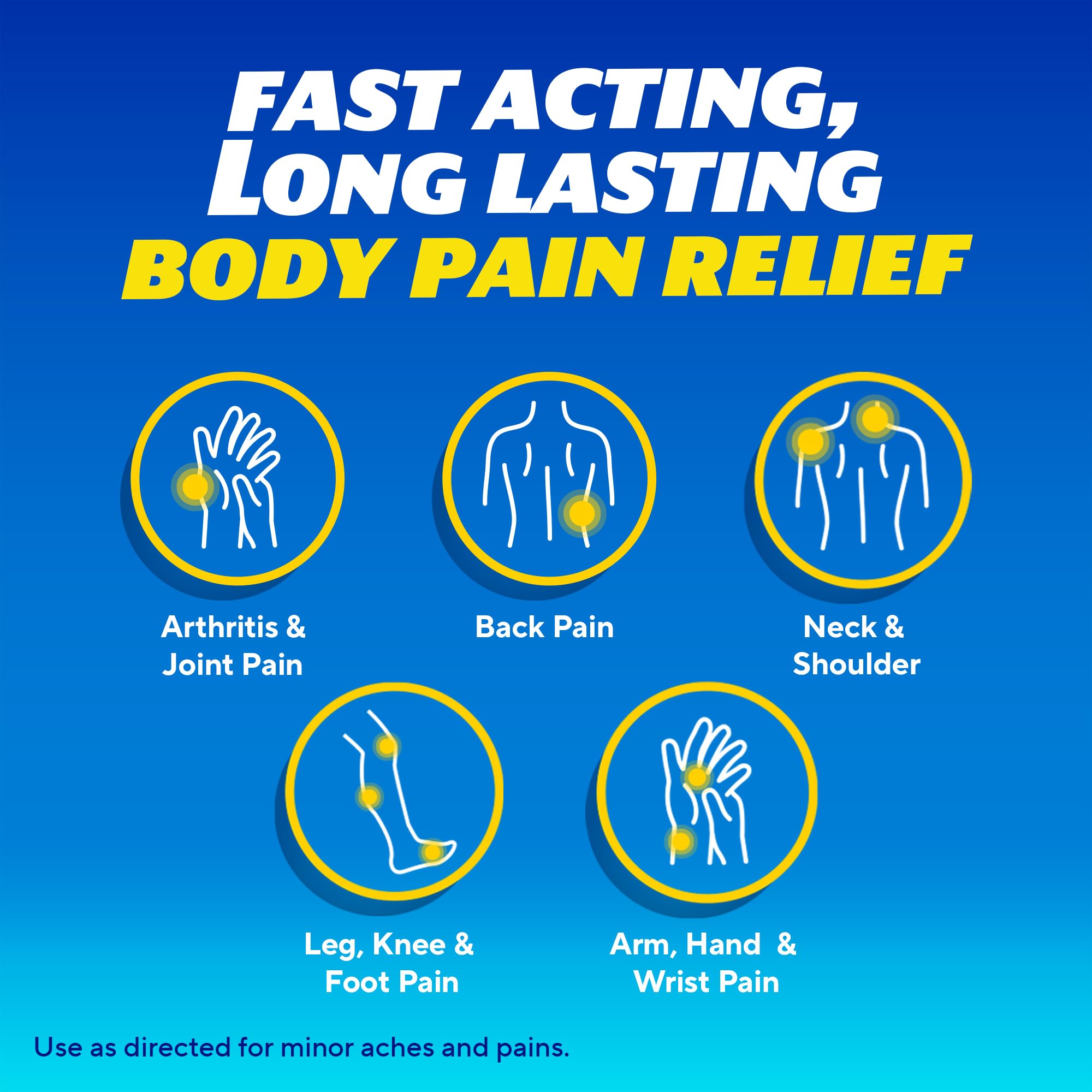 Aleve arthritis and muscle pain relief with naproxen caplets