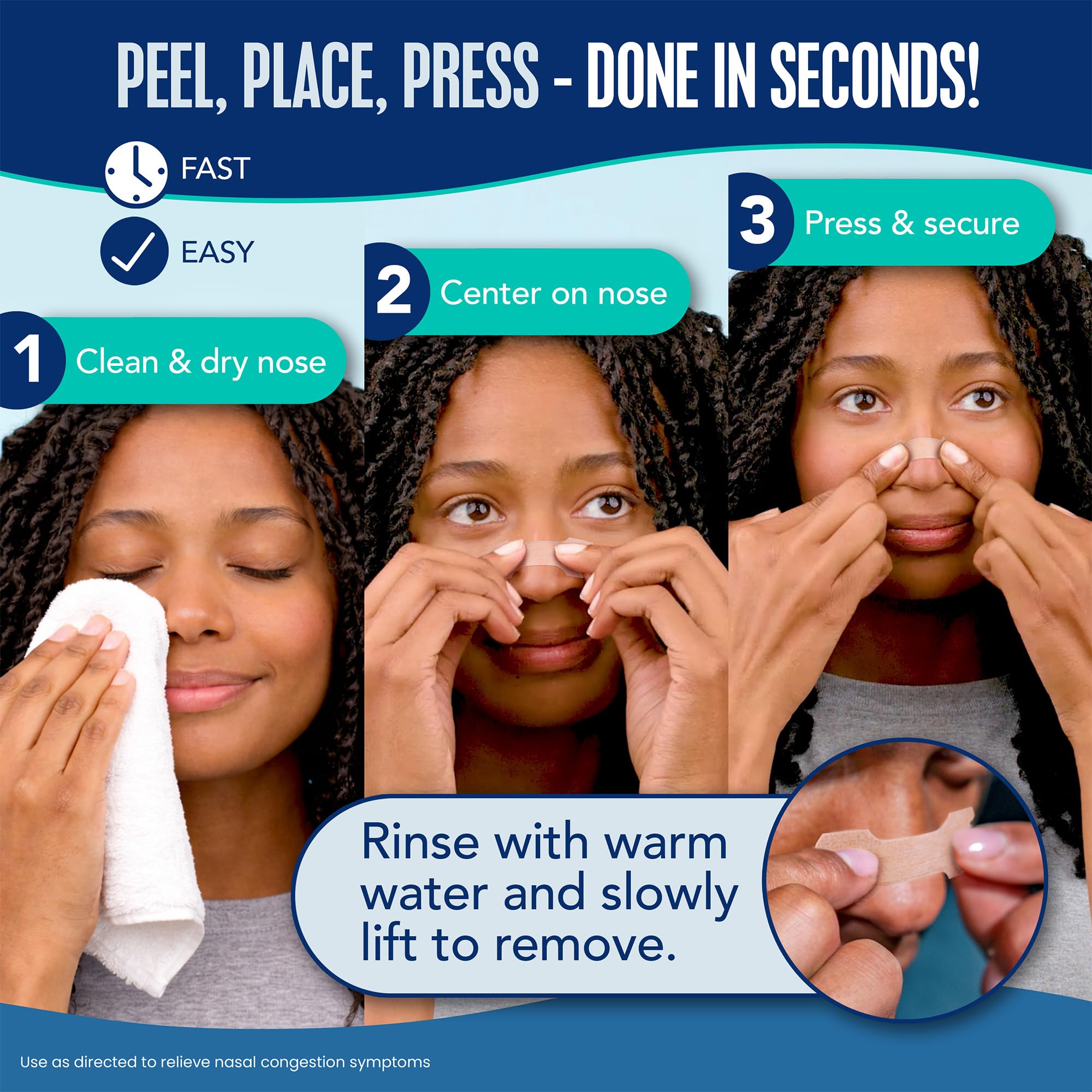 Breathe Right Nasal Strips for nasal congestion relief